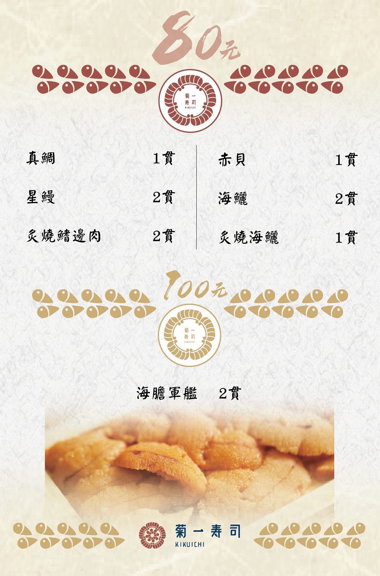 菊一寿司|台中新開幕壽司|台灣大道美食、北區平價日式料|40元起到100元,4種價位壽司盤 - 第20張圖
