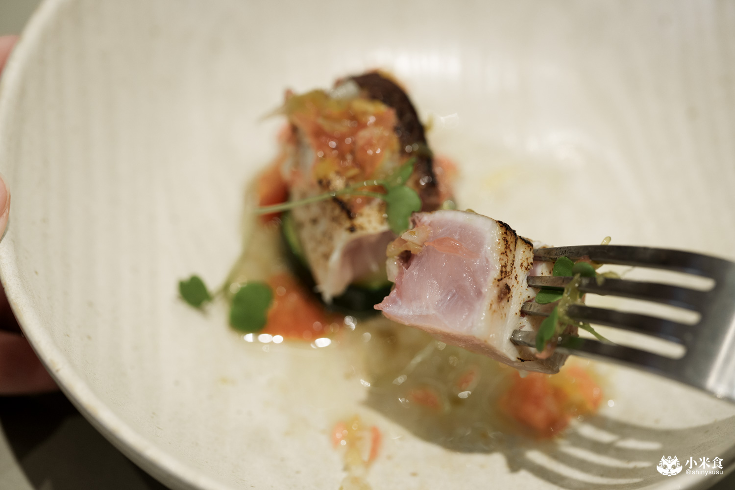 夏登法式鐵板燒 炙燒青魽・普羅旺斯番茄柑橘醬 夏登法式鐵板燒 炙燒青魽・普羅旺斯番茄柑橘醬