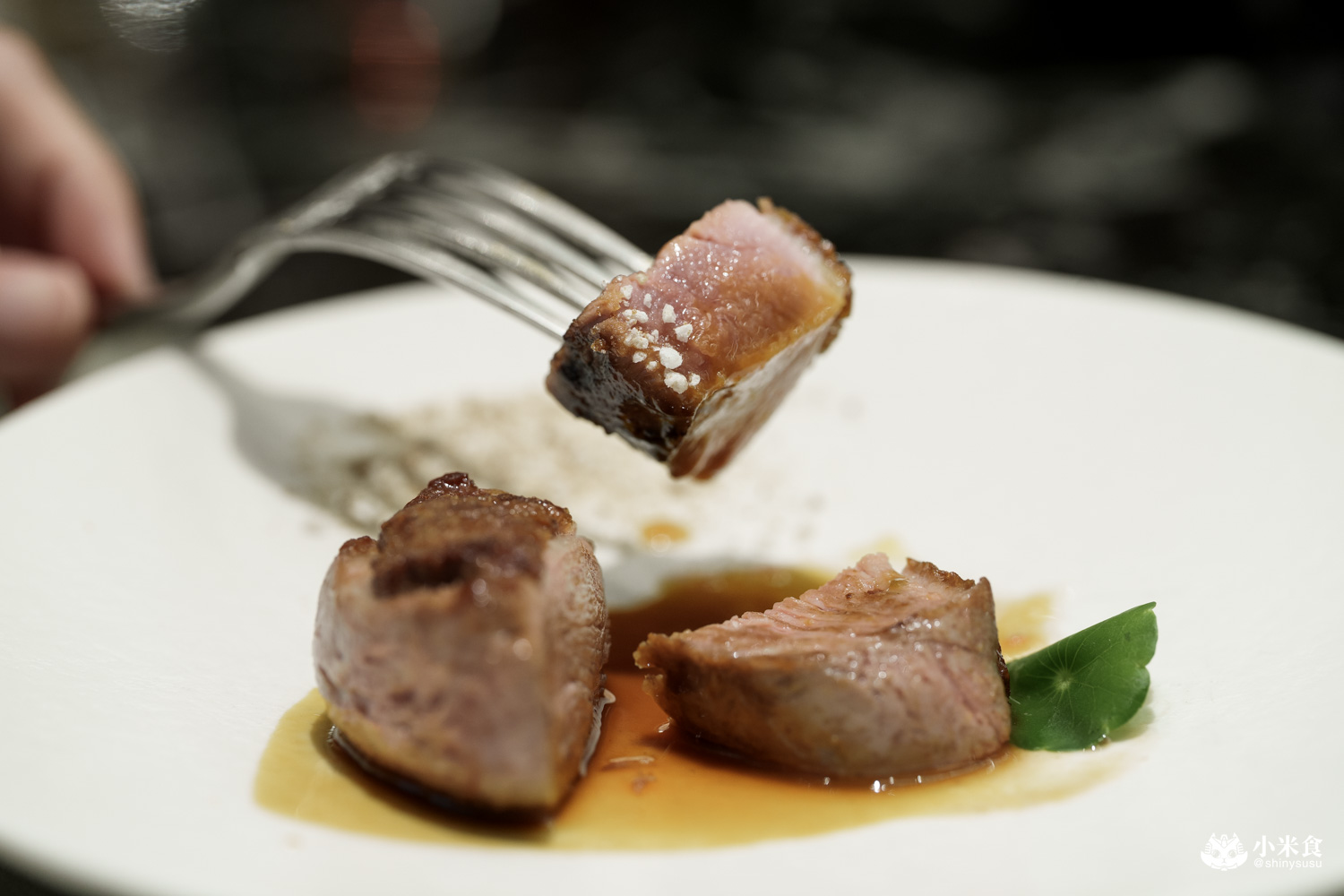 夏登法式鐵板燒 宜蘭櫻桃鴨胸・黑糖橙汁醬 夏登法式鐵板燒 宜蘭櫻桃鴨胸・黑糖橙汁醬