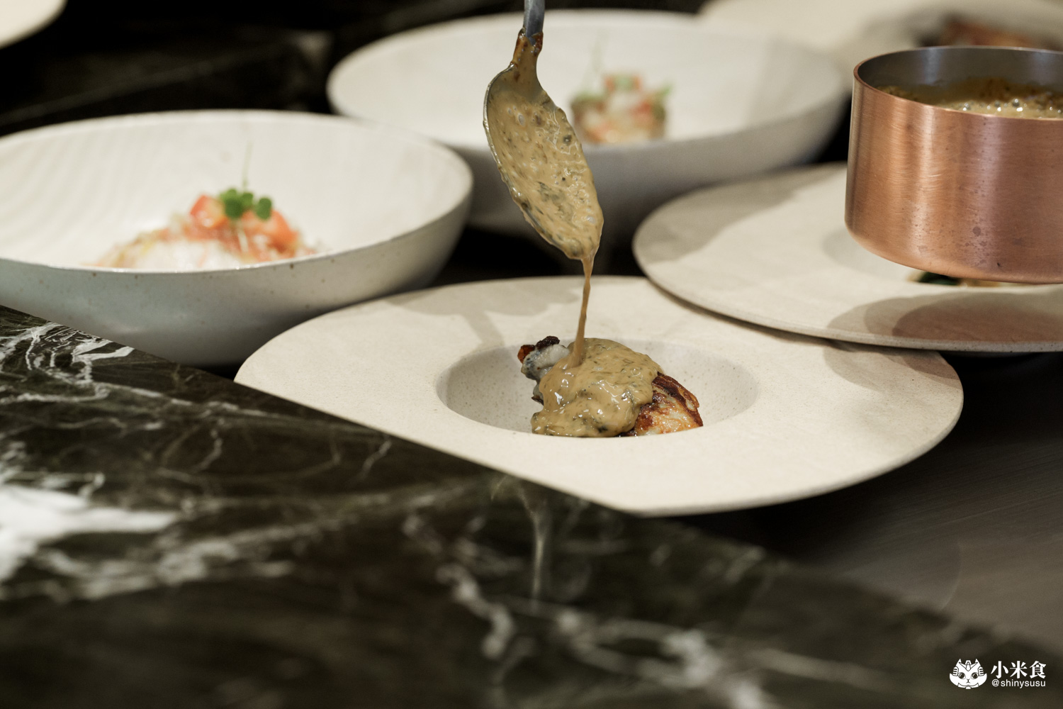 夏登法式鐵板燒 日本播磨生蠔・昆布荷蘭醬 夏登法式鐵板燒 日本播磨生蠔・昆布荷蘭醬