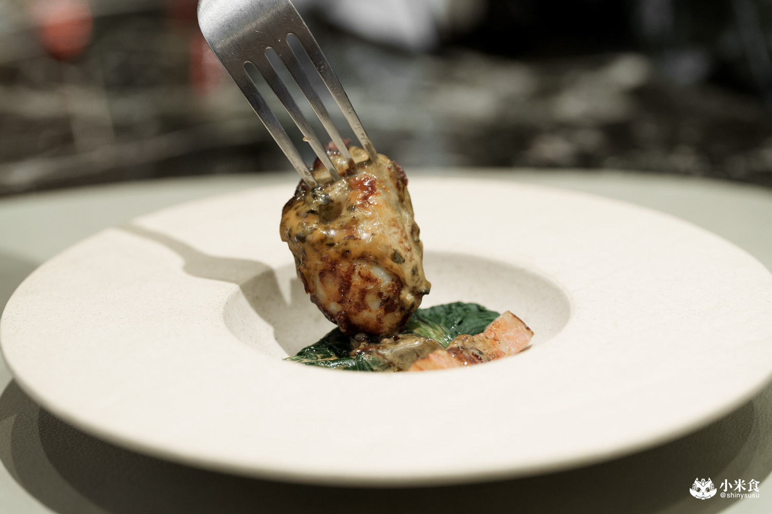 夏登法式鐵板燒 日本播磨生蠔・昆布荷蘭醬 夏登法式鐵板燒 日本播磨生蠔・昆布荷蘭醬