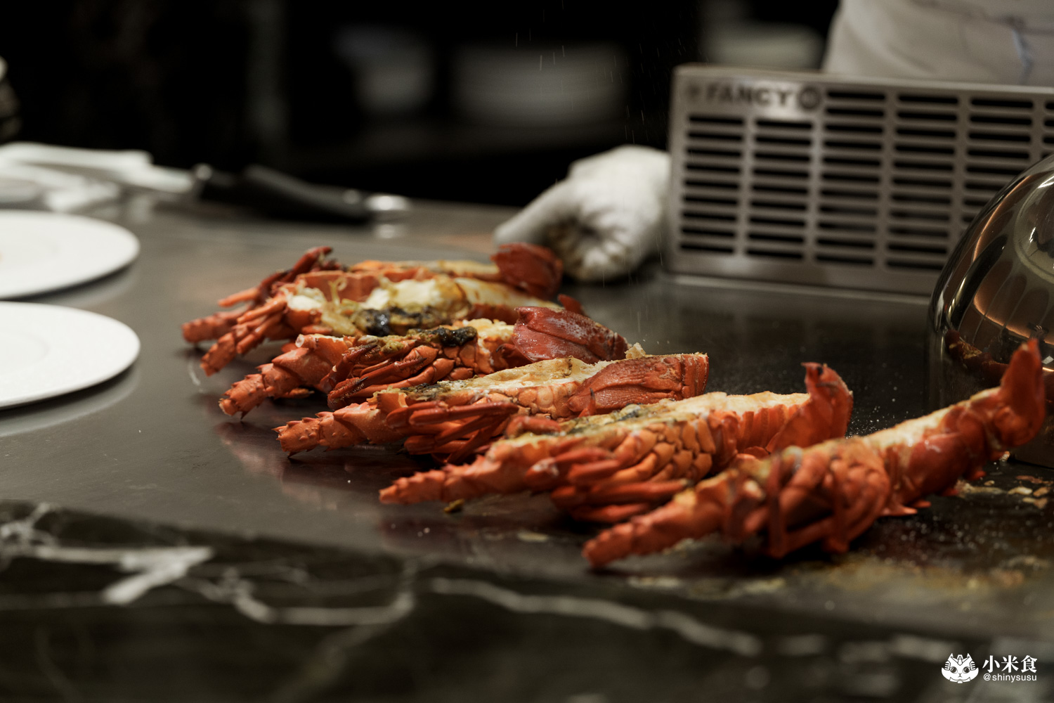 夏登法式鐵板燒 澳洲龍蝦水姑娘 夏登法式鐵板燒|城市香草花園,1450+10% 起的11道無菜單料理,可升級龍蝦套餐,台中南屯鐵板燒推薦