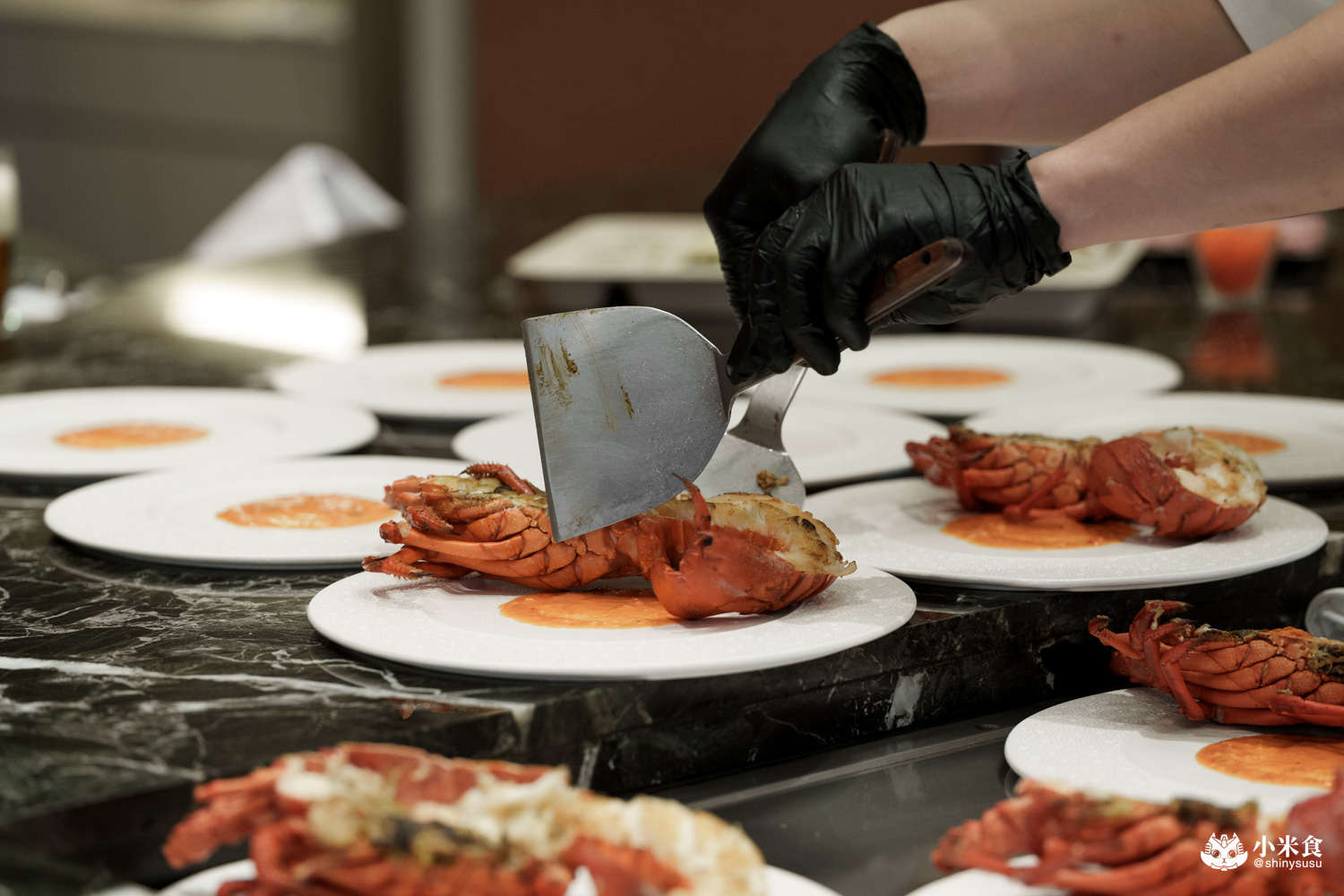 夏登法式鐵板燒 澳洲龍蝦水姑娘 夏登法式鐵板燒|城市香草花園,1450+10% 起的11道無菜單料理,可升級龍蝦套餐,台中南屯鐵板燒推薦