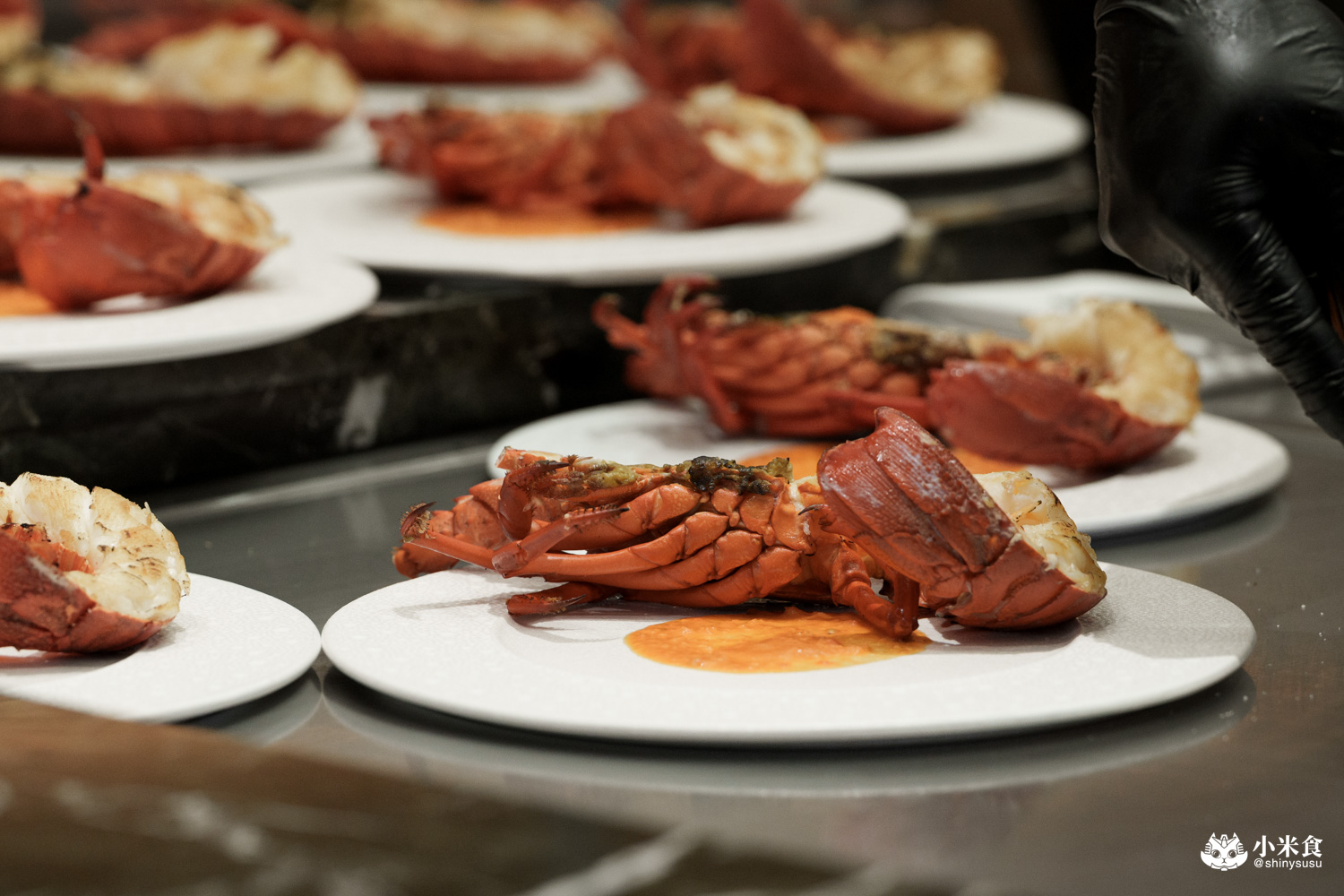 夏登法式鐵板燒 澳洲龍蝦水姑娘 夏登法式鐵板燒|城市香草花園,1450+10% 起的11道無菜單料理,可升級龍蝦套餐,台中南屯鐵板燒推薦