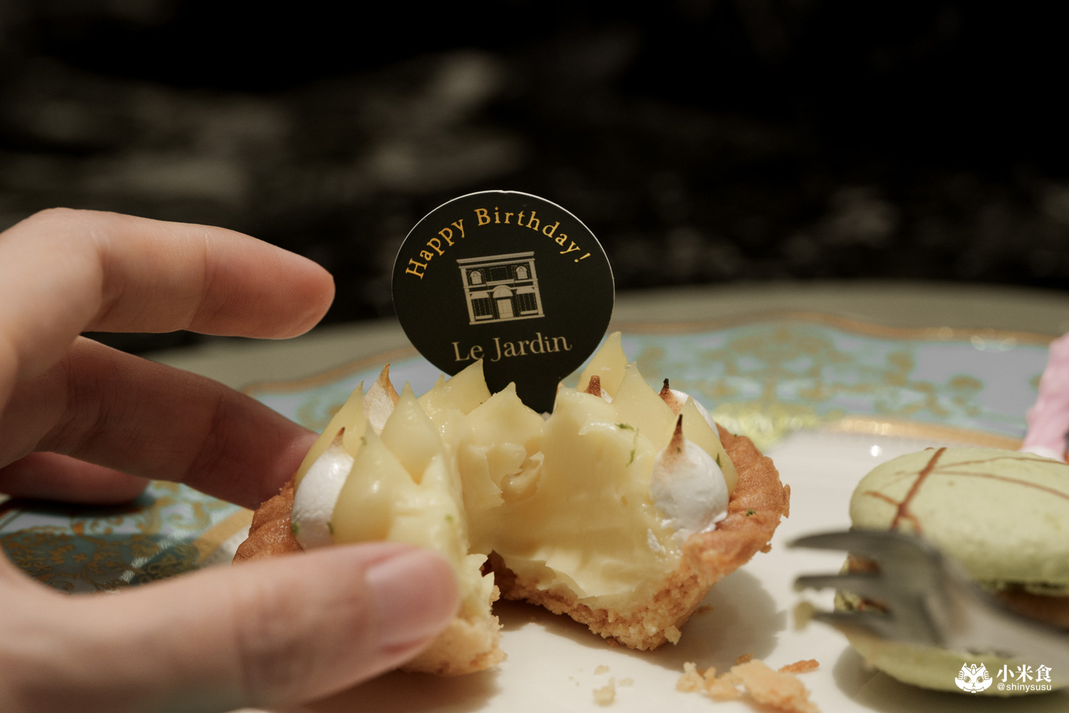 夏登法式鐵板燒 青蘋果夏洛特蛋糕 夏登法式鐵板燒|城市香草花園,1450+10% 起的11道無菜單料理,可升級龍蝦套餐,台中南屯鐵板燒推薦