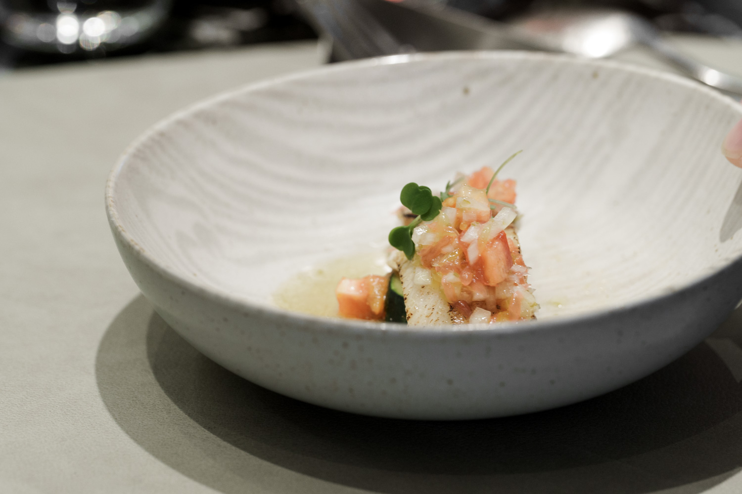 夏登法式鐵板燒 炙燒青魽・普羅旺斯番茄柑橘醬 夏登法式鐵板燒 炙燒青魽・普羅旺斯番茄柑橘醬